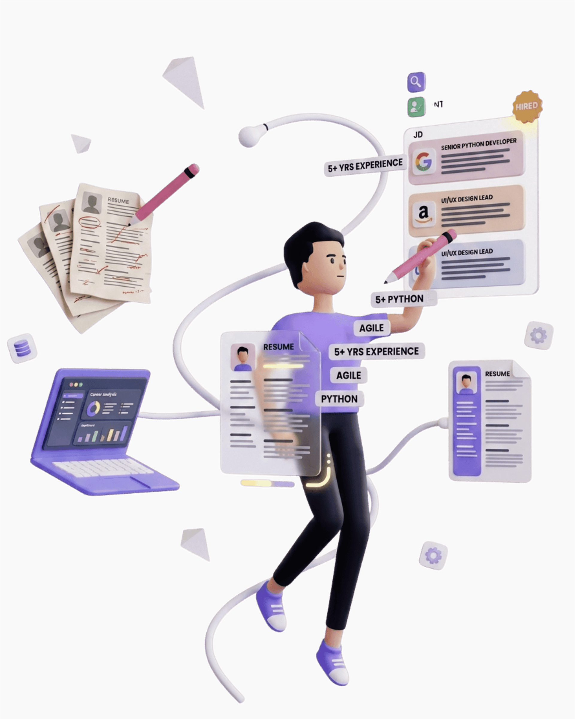Job search illustration