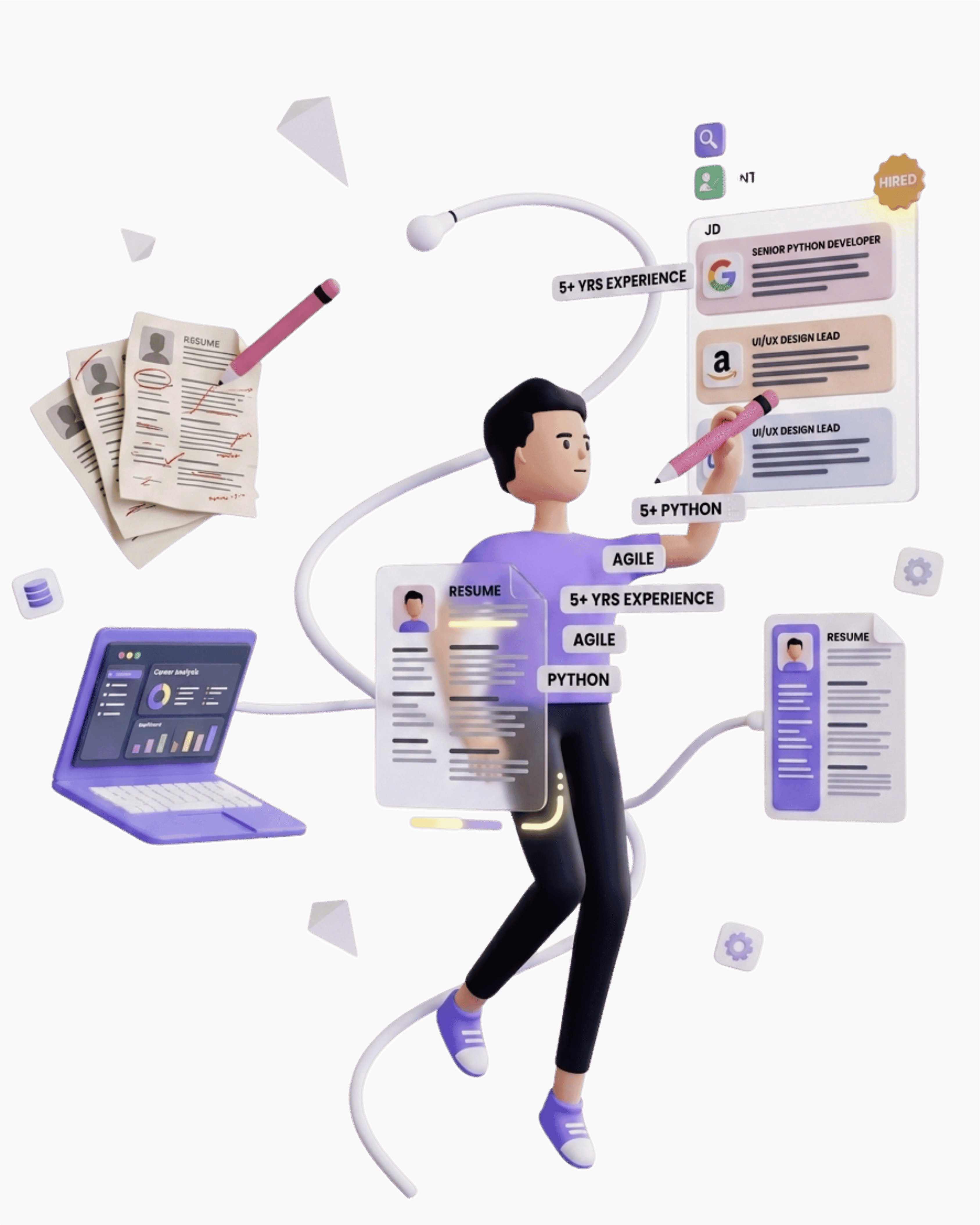 Job search illustration